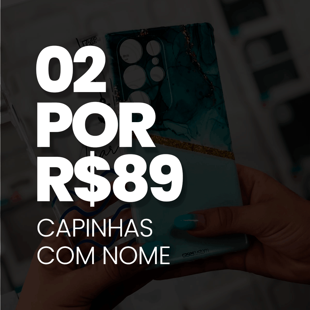 Combo 2 Capinhas com Nome