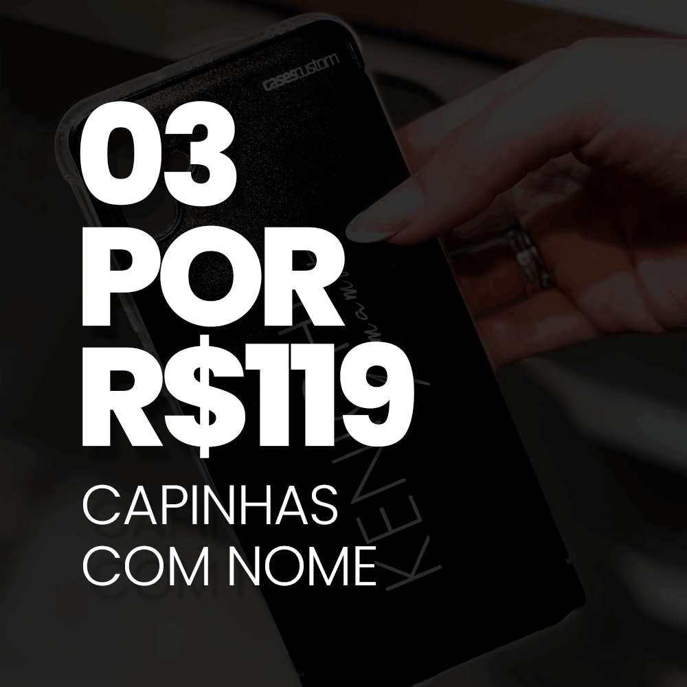 Combo 3 Capinhas com Nome